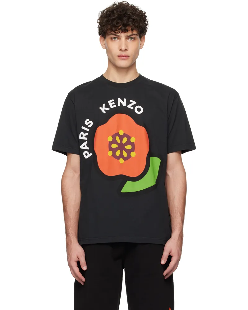 Kenzo Black Kenzo Paris Pop T-shirt Black