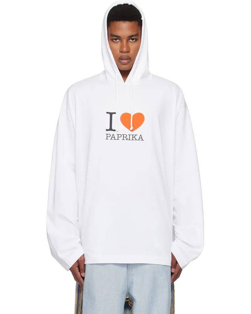 VETEMENTS Pink 'Princess Kenny' Cropped Boxy Hoodie - bei