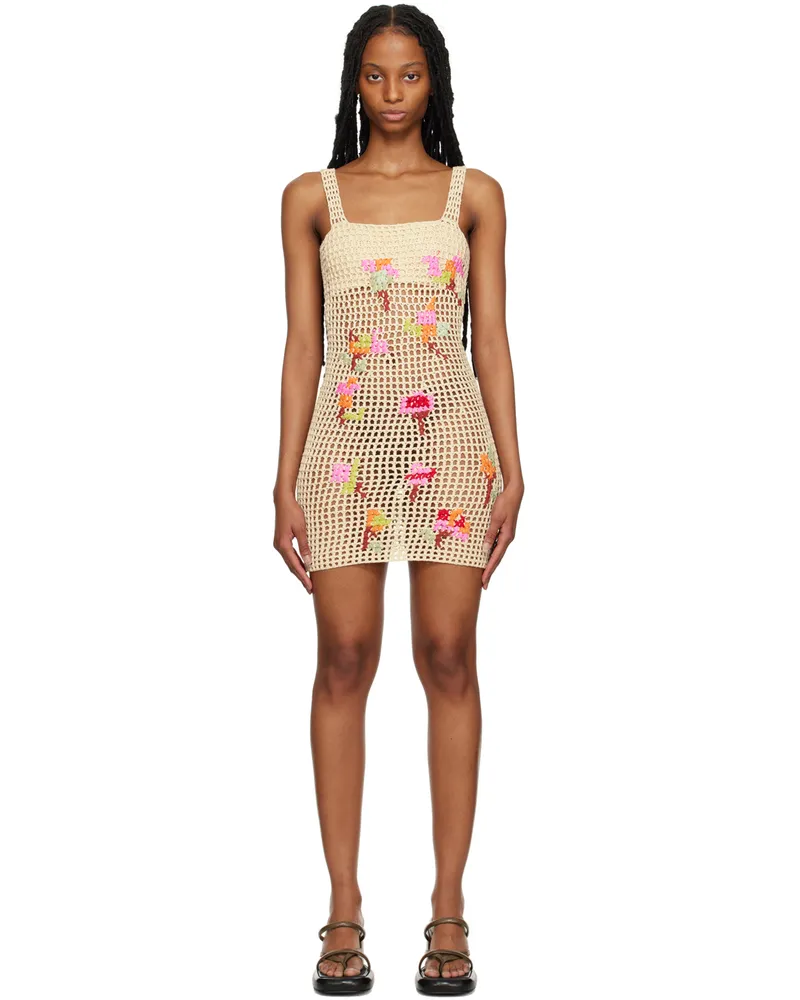 TACH Off-White Nunzia Minidress Ivory
