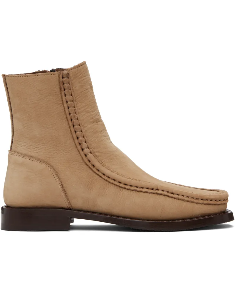 HEREU Tan Riera Bordon Boots Caramel