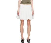White Globo Miniskirt