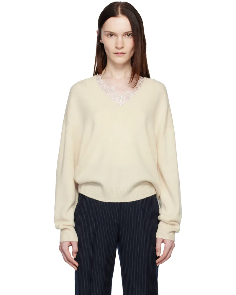 Anine Bing Off-White Lee Sweater Ivory