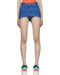 pushBUTTON Blue Denim Shorts 006w