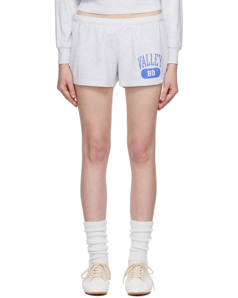 SKIMS Gray Lightweight Fleece Shorts Light