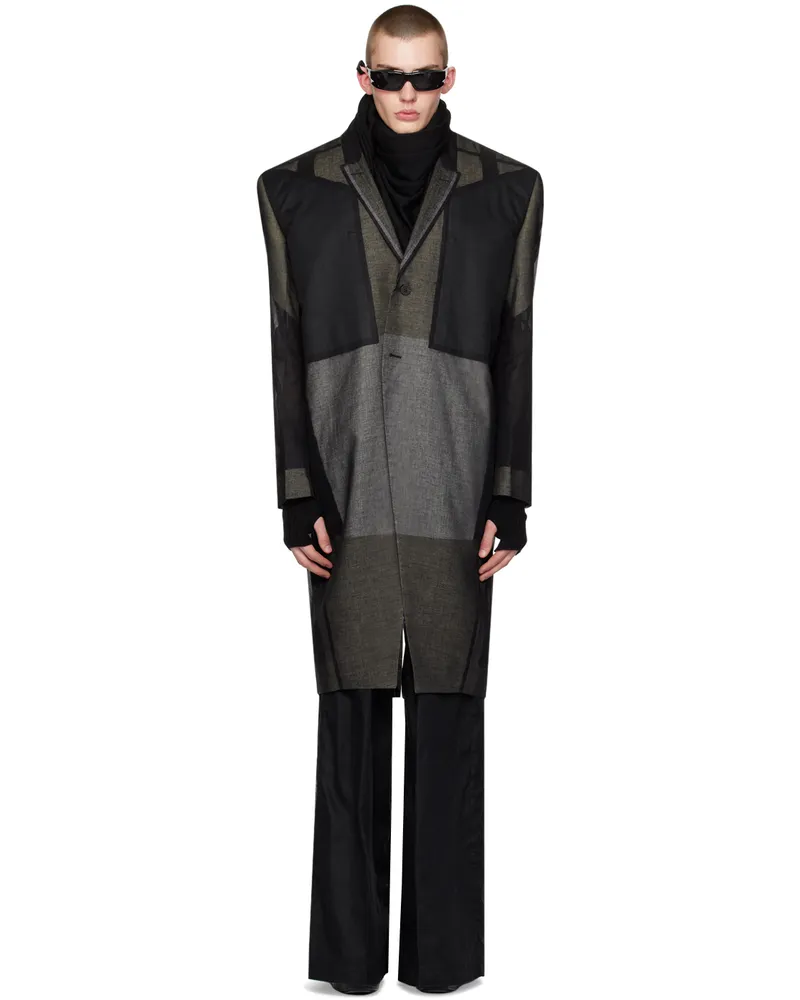 Rick Owens Black Button Coat 09