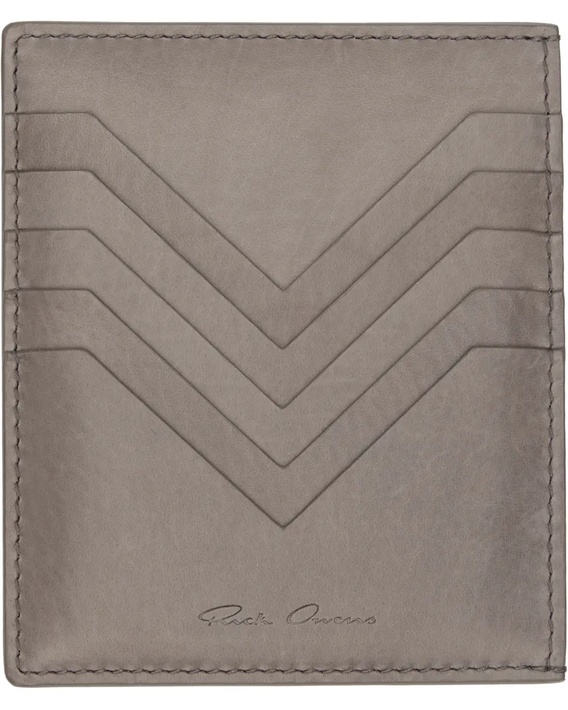 Rick Owens Gray Concordians Square Card Holder 34