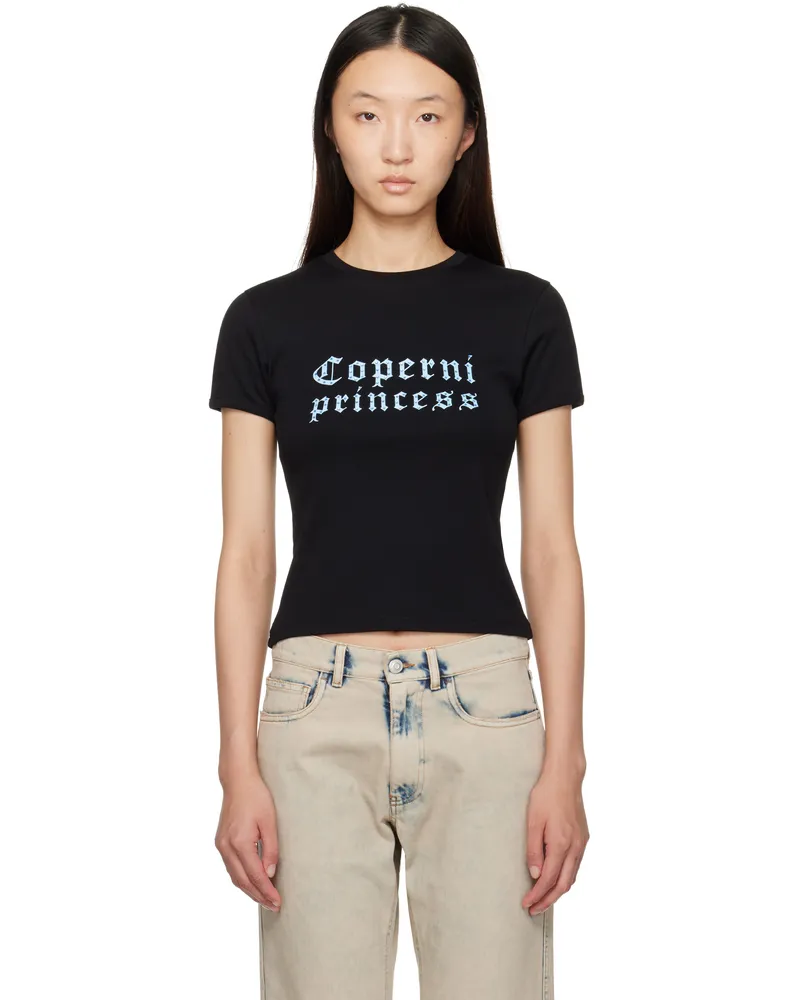 COPERNI Black 'Coperni Princess' Slim-Fit T-shirt Black-blue