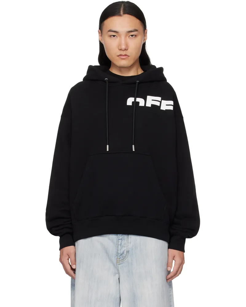 OFF-WHITE Black 'Off' Split Hoodie Black