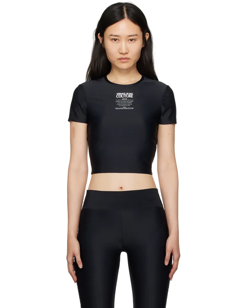Versace Jeans Black Print T-Shirt E899