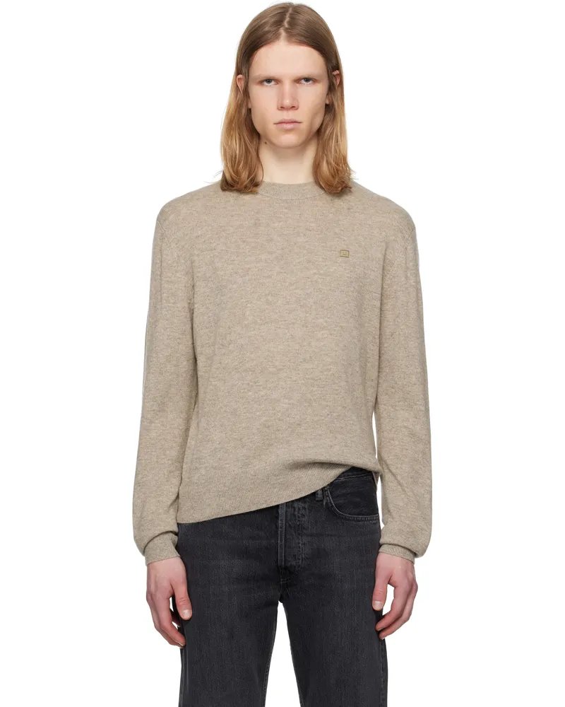 Acne Studios Taupe Yak Wool Sweater Drn