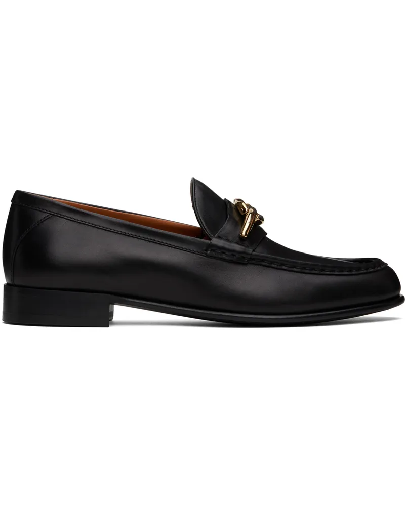 Valentino Garavani Black VLogo Loafers 0no
