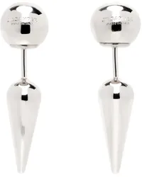 Jil Sander Silver Stud Earrings Silver