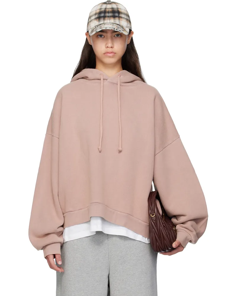 Acne Studios Pink Logo Hoodie Adh
