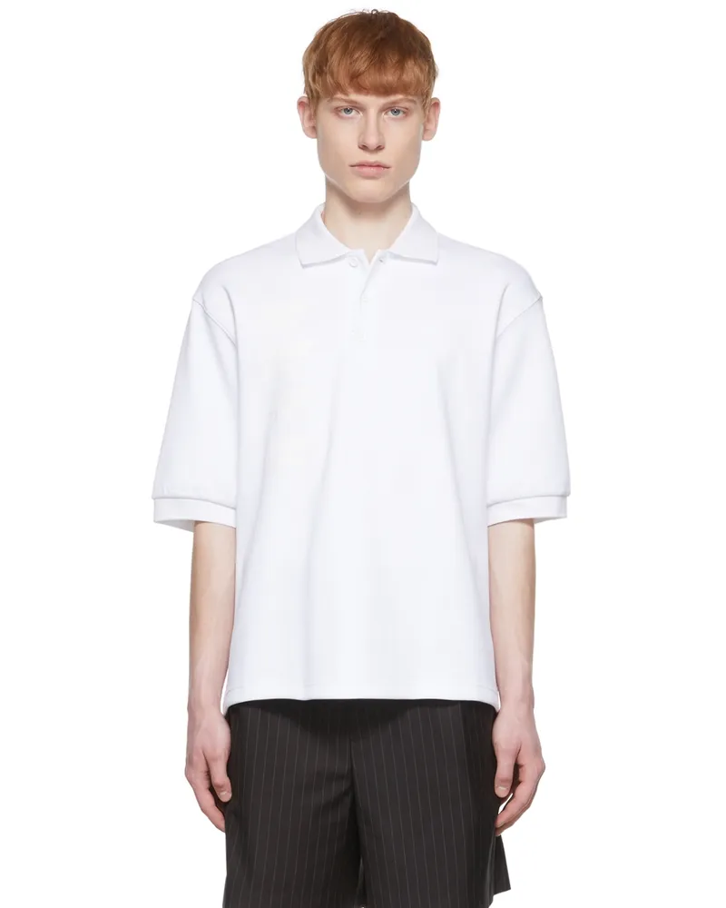 WE 11 DONE White Cotton Polo White