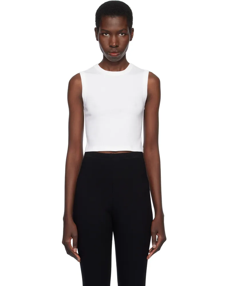 Flore Flore White Esmé Crop Tank Top White