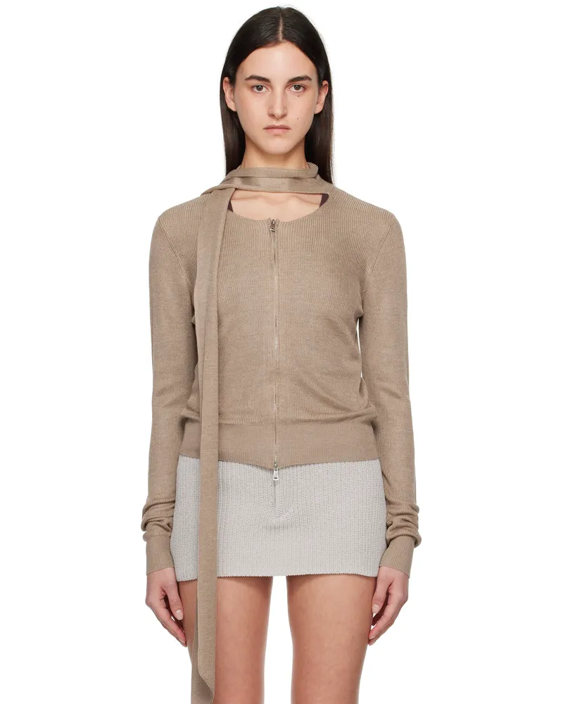 Aya Muse Taupe Musca Jacket Taupe