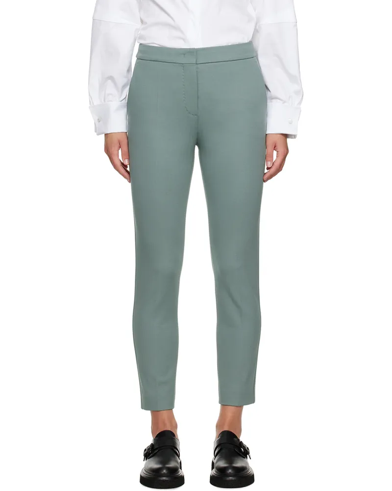 Max Mara Green Cropped Trousers 014
