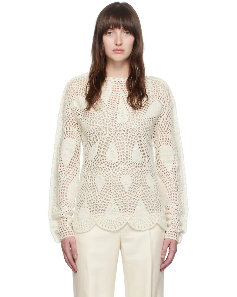 Gabriela Hearst Off-White Capps Sweater Ivr