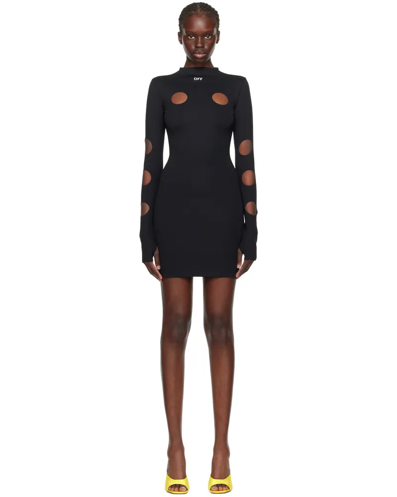 OFF-WHITE Black Meteor Minidress Black