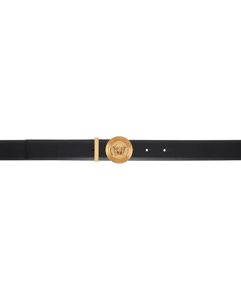 Versace Black Medusa Biggie Belt 1b00v