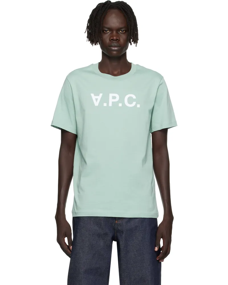 A.P.C. Green Standard Grand 'VPC' T-shirt Vert