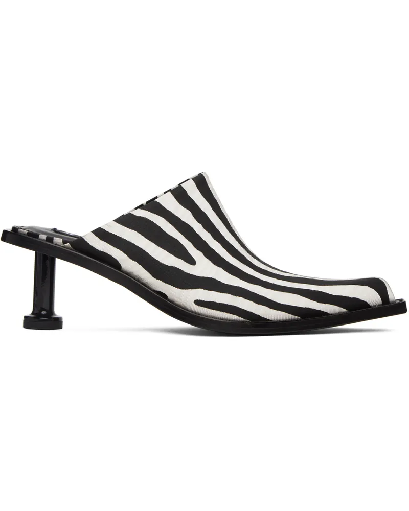 Simon Miller Black & White Bandi Mules Zebra