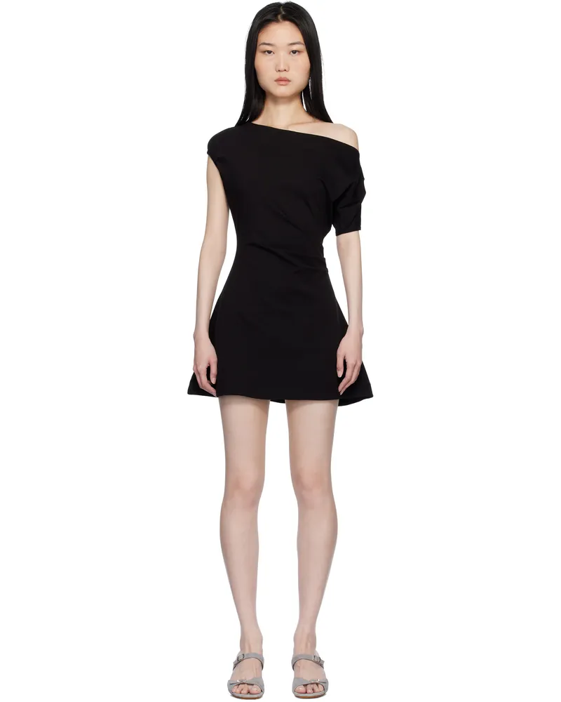 Frankies Bikinis Black Roslyn Off Shoulder Minidress Black