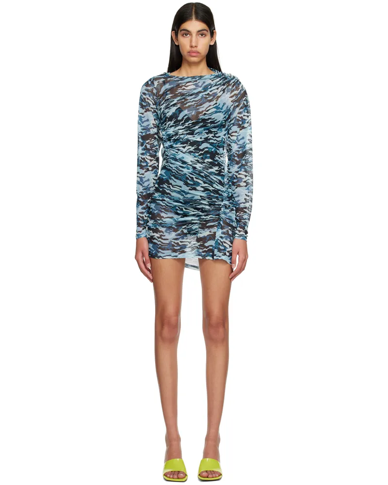 ATLEIN Blue Camo Minidress C0944