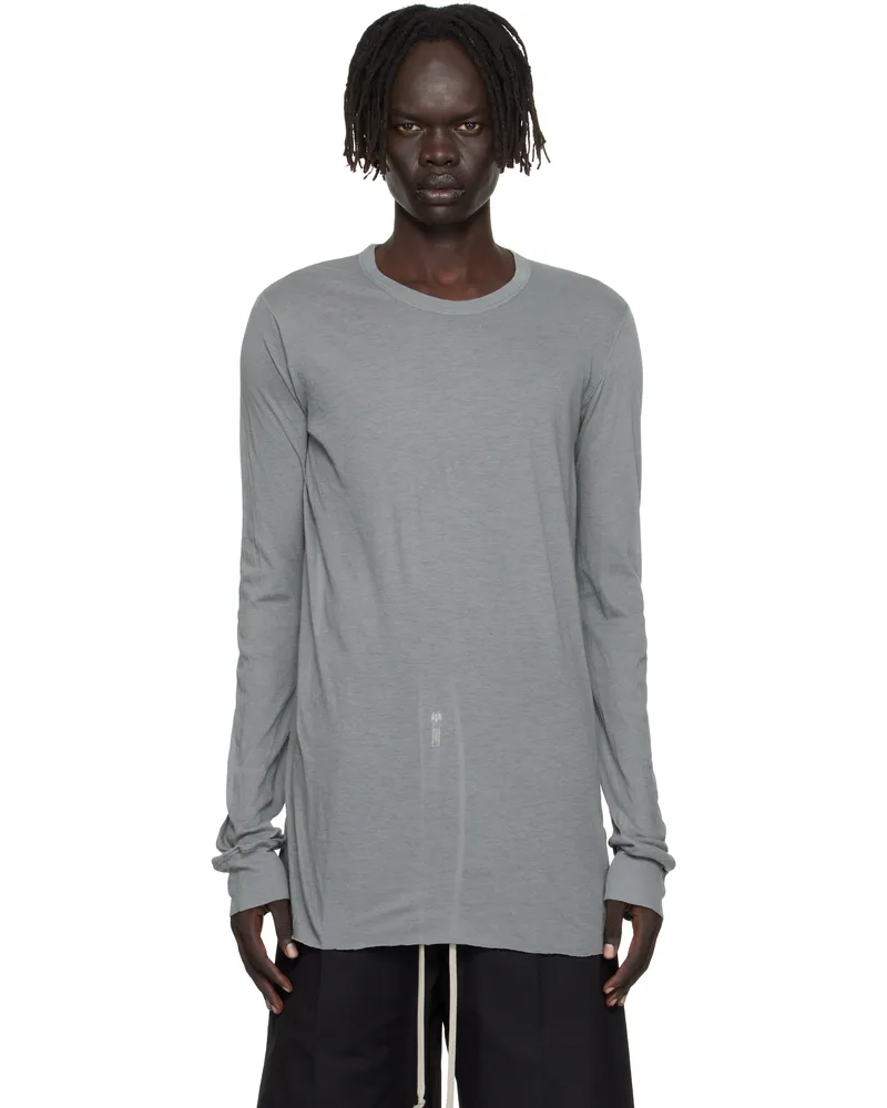 Rick Owens Gray Concordians Basic LS T-shirt 06