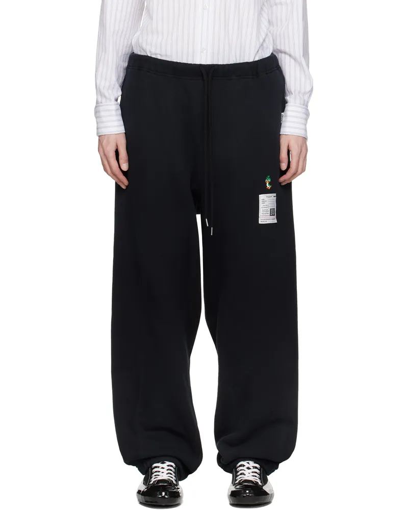 MIHARAYASUHIRO Black Distressed Sweatpants Black