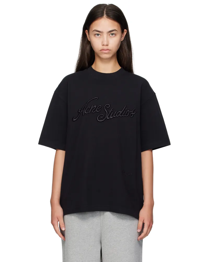 Acne Studios Black Logo T-shirt Bm0