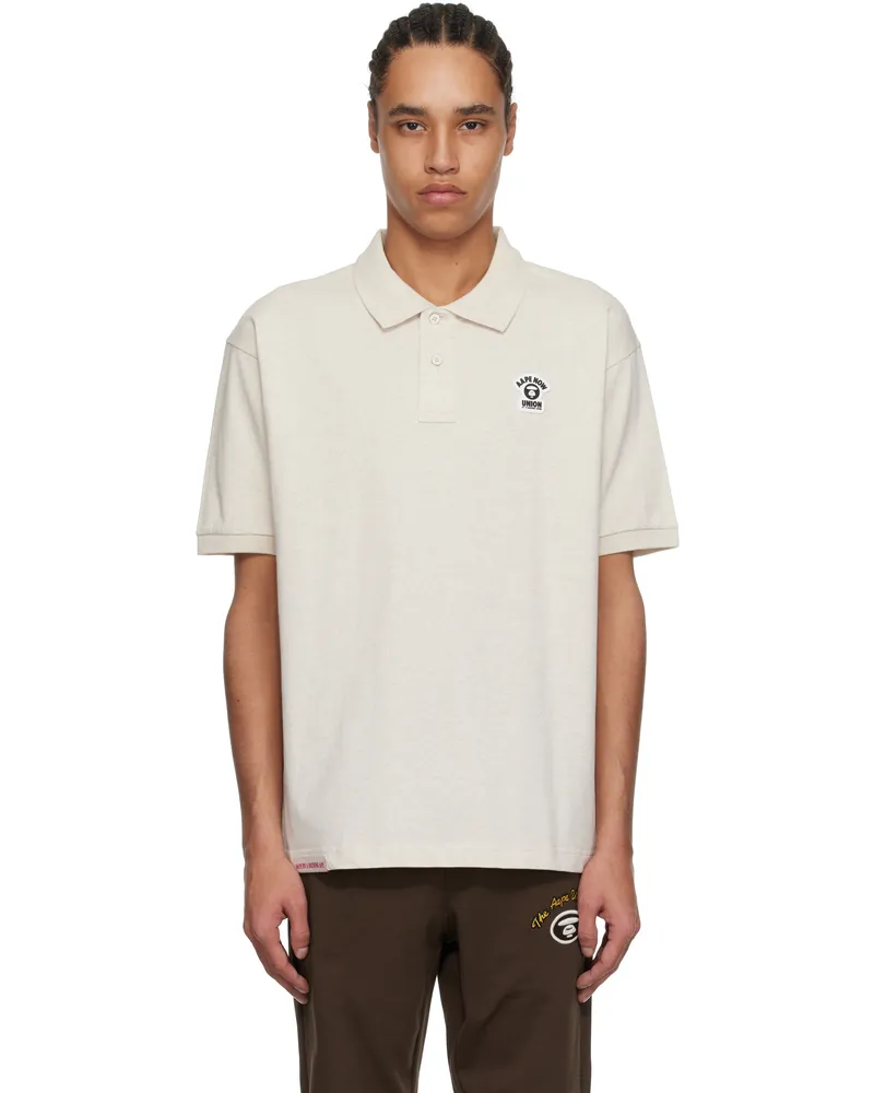 AAPE by A Bathing Ape Beige 'AAPE' Main Polo Bg2