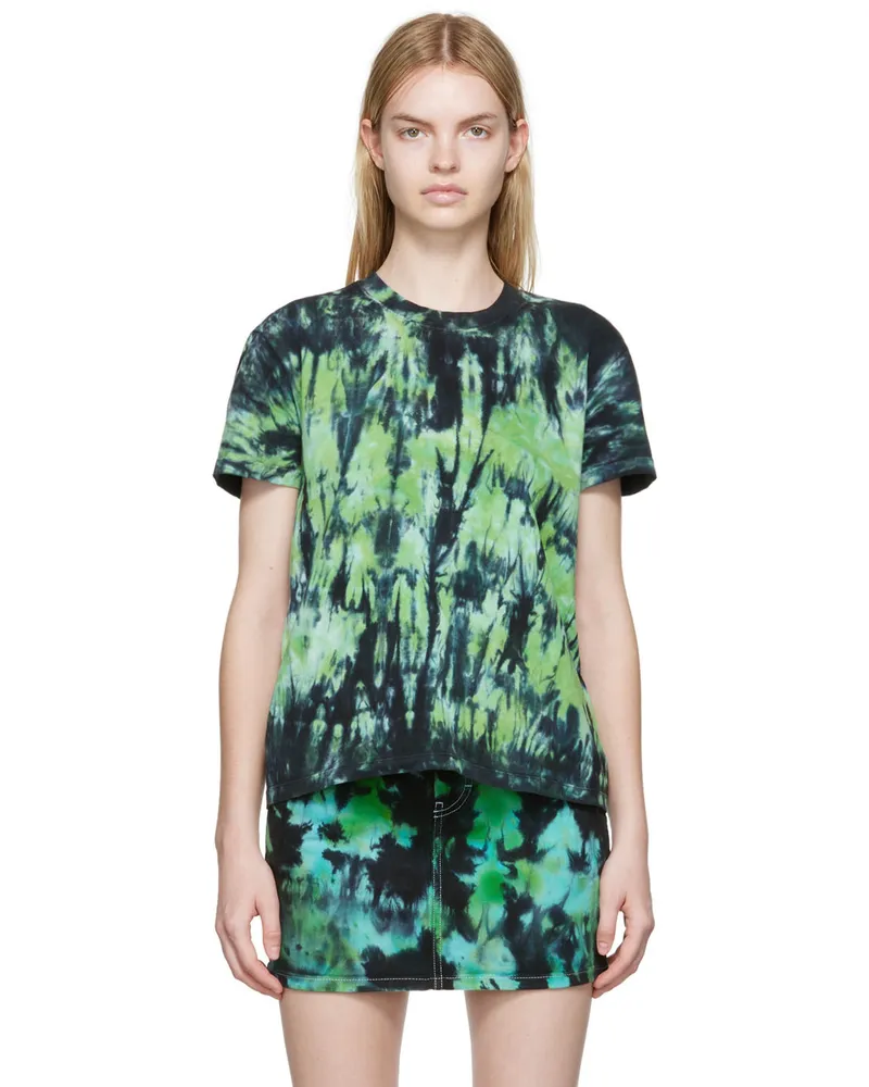 AMI Paris Green Cotton T-Shirt 301