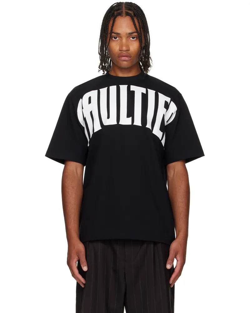 Jean Paul Gaultier Black 'The Large Gaultier' T-shirt 0001-black