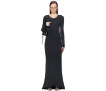 Black Lingerie Maxi Dress