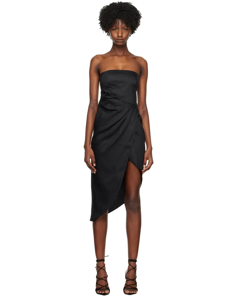 GAUGE81 Black Lica Midi Dress 100black