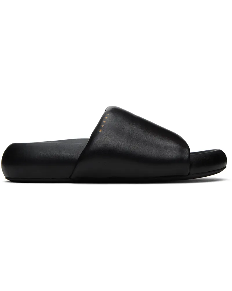 Marni Black Pouf Sandals 00n99