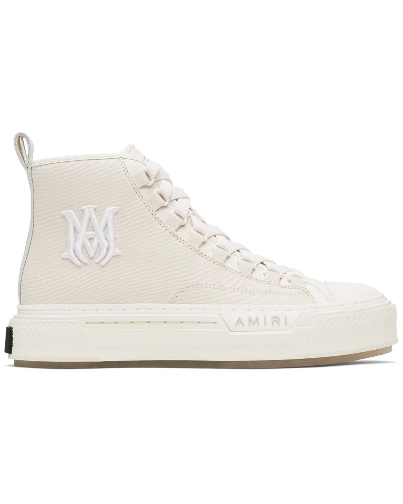 Amiri Off-White MA Court Hi Sneakers Alabaster