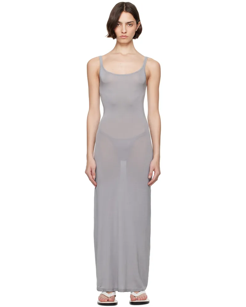 CDLP Gray Lightweight Tank Maxi Dress Cement