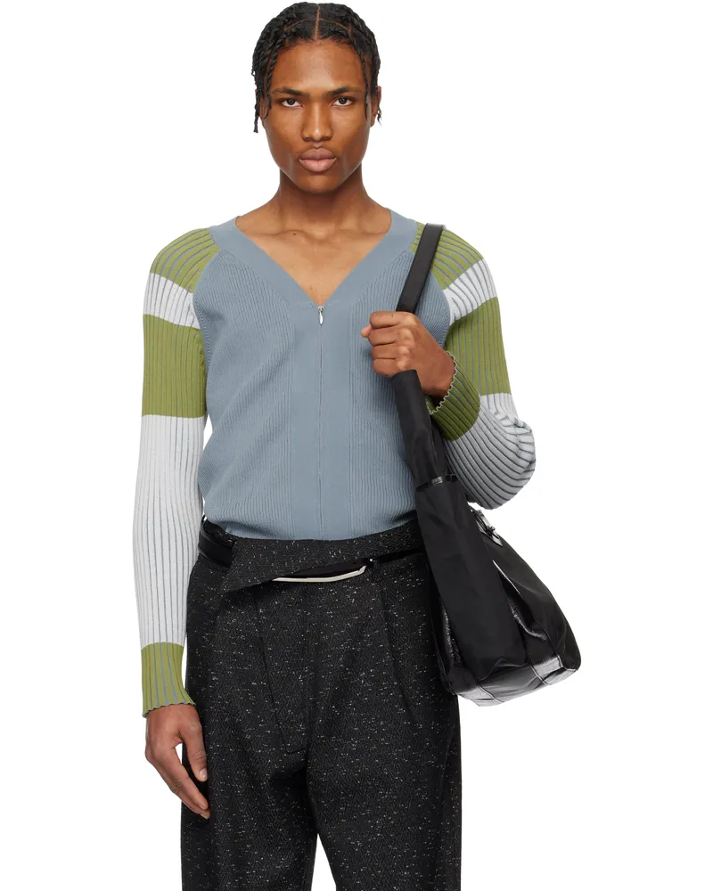 KIKO KOSTADINOV Blue & Green Inex Cardigan Blue