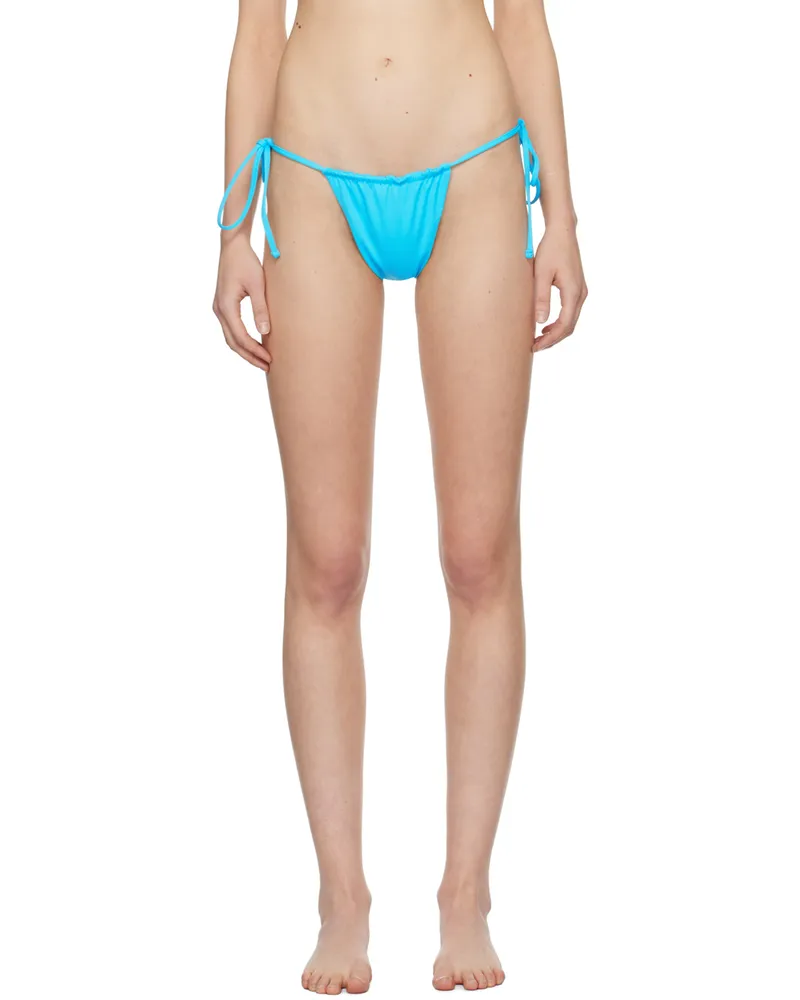 Frankies Bikinis Blue Tia Bikini Bottom Morning