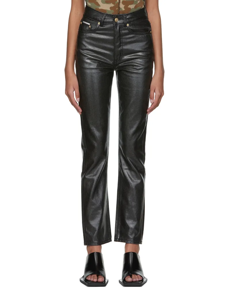 Eytys Black Solstice Trousers Wet