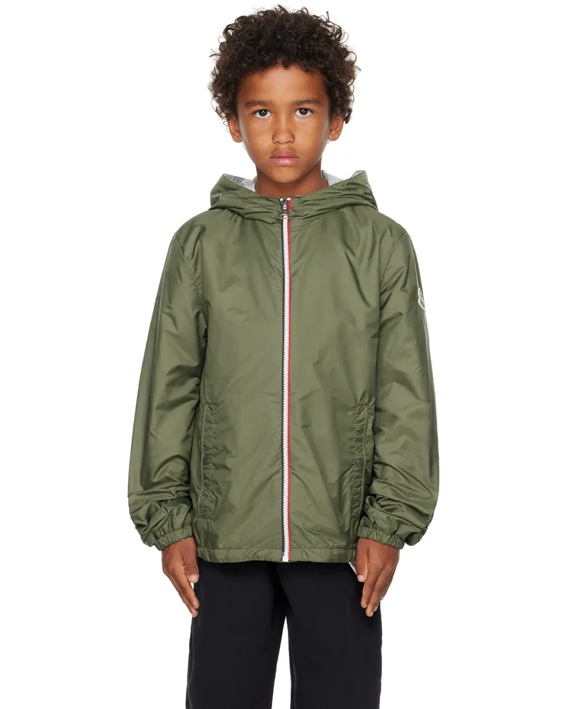 Moncler Big Kids Khaki New Urville Hooded Rain Jacket 891