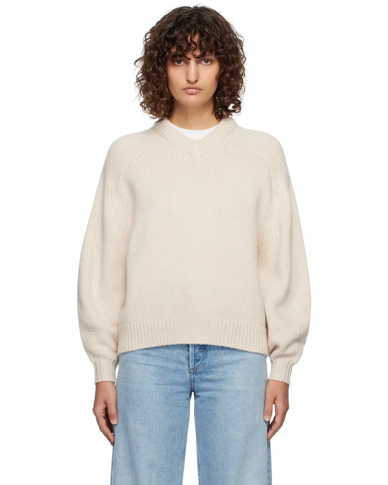 STAUD Off-White Wilson Sweater Oat