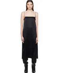 KHAITE Black Sicily Midi Dress Black