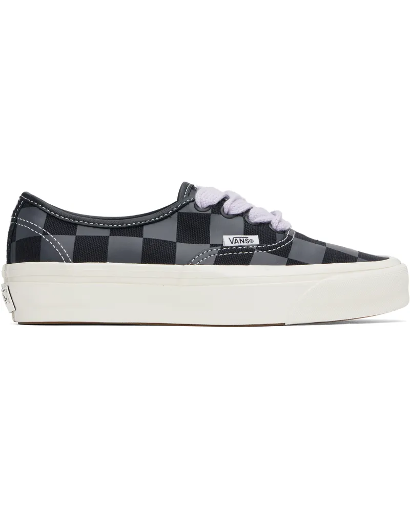 Vans Gray & Black LX Authentic 44 Sneakers Checkerboard