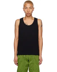 Bottega Veneta Black Rib Tank Top Black