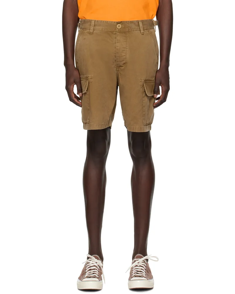Saturdays NYC Tan Balugo Sunbaked Shorts Sepia