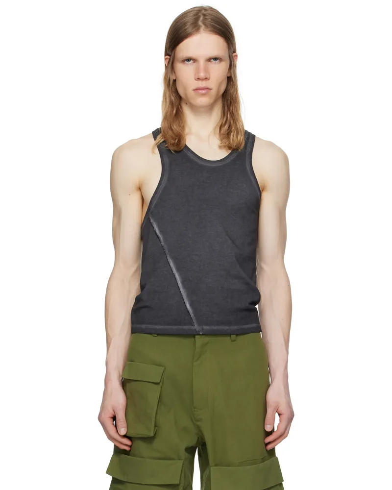 Spencer Badu Black Organic Cotton Tank Top Black