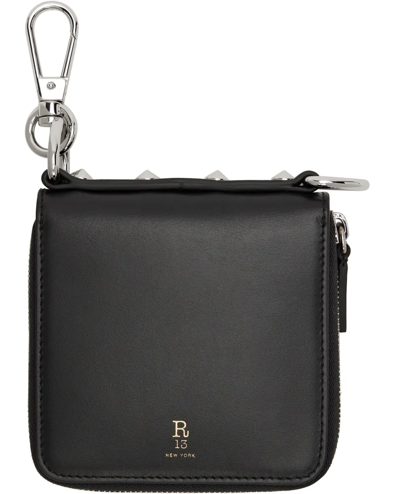 R13 Black Clasp Wallet Black